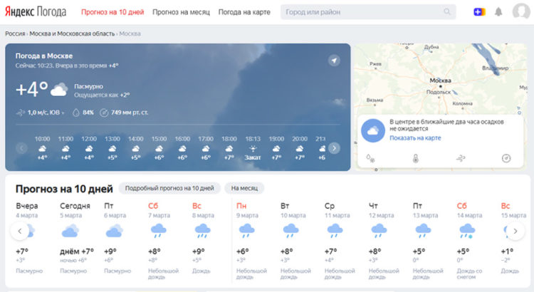 Яндекс погода моторное